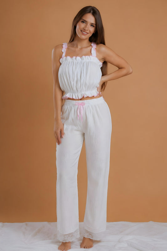 White Tulip Loungewear Set